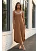 SOULSHAE Kleid in Hellbraun