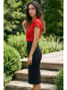 SOULSHAE Kleid in Rot/ Schwarz