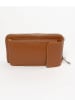 Lia Biassoni Leder-Handytasche "Cerca" in Hellbraun - (B)11 x (H)19 x (T)4 cm