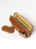 Lia Biassoni Leder-Handytasche "Cerca" in Hellbraun - (B)11 x (H)19 x (T)4 cm