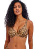 Freya Bikini-Oberteil in Hellbraun/ Schwarz