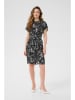 Kaffe Kleid in Schwarz/ Weiß