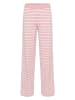 SAINT TROPEZ Hose in Rosa/ Weiß