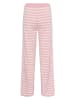 SAINT TROPEZ Hose in Rosa/ Weiß