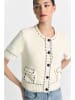 Rich & Royal Cardigan in Creme