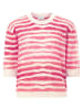 Rich & Royal Wollpullover in Pink/ Beige