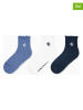 Converse 3er-Set: Socken "Star Chevron" in Blau/ Weiß/ Dunkelblau