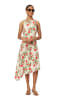 Scotch & Soda Kleid in Beige/ Rot