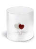 WD lifestyle Trinkglas "Hearts" in Transparent/ Rot - 250 ml