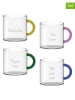 WD lifestyle 4er-Set: Kaffeetassen in Bunt - 250 ml