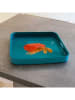 WD lifestyle Dienblad "Hermit Crab" turquoise/roze - (L)34 x (B)34 cm