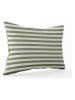 WD lifestyle Poduszka outdoorowa w kolorze oliwkowo-białym - 35 x 25 cm