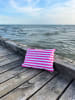 WD lifestyle Poduszka outdoorowa w kolorze różowo-białym - 35 x 25 cm