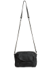 Pieces Leren schoudertas "Aina" zwart - (B)24 x (H)17 x (D)4 cm