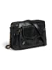 Pieces Leren schoudertas "Aina" zwart - (B)24 x (H)17 x (D)4 cm
