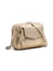 Pieces Leren schoudertas "Aina" goudkleurig - (B)24 x (H)17 x (D)4 cm