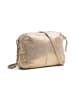 Pieces Leren schoudertas "Aina" goudkleurig - (B)24 x (H)17 x (D)4 cm