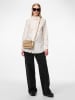 Pieces Leren schoudertas "Aina" goudkleurig - (B)24 x (H)17 x (D)4 cm