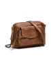 Pieces Leren schoudertas "Aina" bruin - (B)24 x (H)17 x (D)4 cm