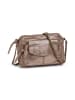 Pieces Leren schoudertas "Aina" taupe - (B)24 x (H)17 x (D)4 cm