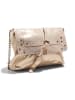 Pieces Leren schoudertas "Feliza" beige - (B)21,5 x (H)15,5 x (D)5 cm