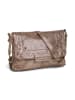 Pieces Leren schoudertas "Feliza" taupe - (B)21,5 x (H)15,5 x (D)5 cm