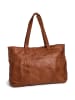 Pieces Leren weekendtas lichtbruin - (B)40 x (H)31 x (D)13,5 cm
