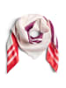 Pieces Tuch "Justine" in Rosa/ Rot/ Lila - (L)66 x (B)66 cm