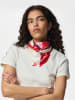 Pieces Tuch "Justine" in Rosa/ Rot/ Lila - (L)66 x (B)66 cm