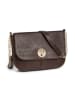 Pieces Leren schoudertas "Rainna" bruin - (B)26 x (H)19 x (D)5,5 cm