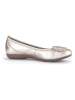 Gabor Leren ballerina's goudkleurig