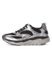 Gabor Leder-Sneakers in Schwarz/ Silber