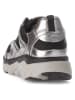 Gabor Leder-Sneakers in Schwarz/ Silber