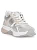 Gabor Leren sneakers zilverkleurig/grijs/wit