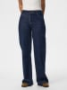 Pieces Jeans - Wide leg - in Dunkelblau