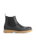 TRAVELIN' Leren chelseaboots "Egleton" donkerblauw
