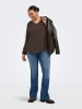 ONLY Carmakoma Bluse in Braun