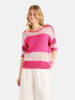 LIEBLINGSSTÜCK Pullover in Pink/ Weiß
