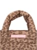 Zwillingsherz Henkeltasche "Leo allover" in Beige - (B)29 x (H)20 cm
