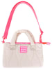 Zwillingsherz Henkeltasche "Steppung & Patch" in Creme - (B)29 x (H)20 cm