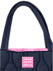 Zwillingsherz Shopper "Steppung & Patch" in Dunkelblau - (B)50 x (H)35 x (T)13 cm
