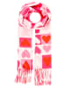 Zwillingsherz Schal "Herz Karo" in Creme/ Pink - (L)145 x (B)104 cm
