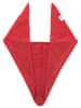 Zwillingsherz Chusta trójkątna "Uni " w kolorze czerwonym - 100 x 36 cm
