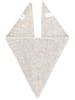 Zwillingsherz Chusta trójkątna "Uni " w kolorze szarym - 100 x 36 cm