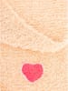 Zwillingsherz Driehoekige sjaal "Herz Patch" beige - (L)208 x (B)80 cm