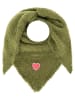 Zwillingsherz Chusta trójkątna "Heart Patch" w kolorze zielonym - 208 x 80 cm