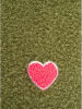 Zwillingsherz Chusta trójkątna "Heart Patch" w kolorze zielonym - 208 x 80 cm
