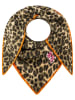 Zwillingsherz Dreieckstuch "WILD Leo" in Beige - (L)164 x (B)70 cm