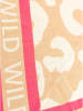Zwillingsherz Driehoekige sjaal "WILD Leo" beige/roze - (L)190 x (B)95 cm