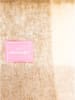 Zwillingsherz Schal "Fransen & Karo" in Beige/ Creme - (L)235 x (B)40 cm